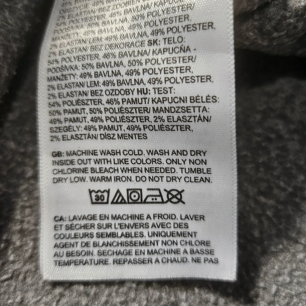 The North Face Mens XL Grizzly Bear Logo Graphic Pullover Hoodie Brown Gray